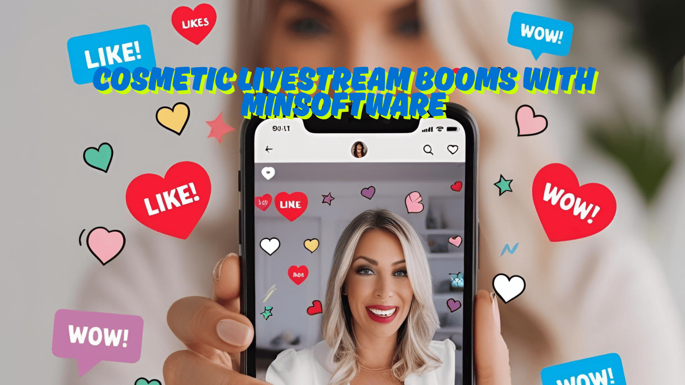 Cosmetic livestream attracts thousands of views thanks to MinSoftware